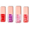 Ruby Rose Lip Oil Glaze Pack 4 Piezas Cherry, Honey,