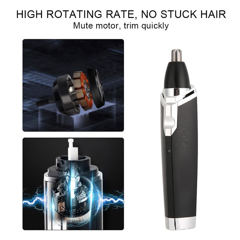 Rechargeable Electric Hair Trimmer Nose Hair Temples Remover Shaver