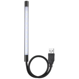 Mudder Portable USB Light Laptop Light for Keyboard Flexible Stick Dimmable Touch Switch LED White Light Lamp for Laptop Computer PC (Black)