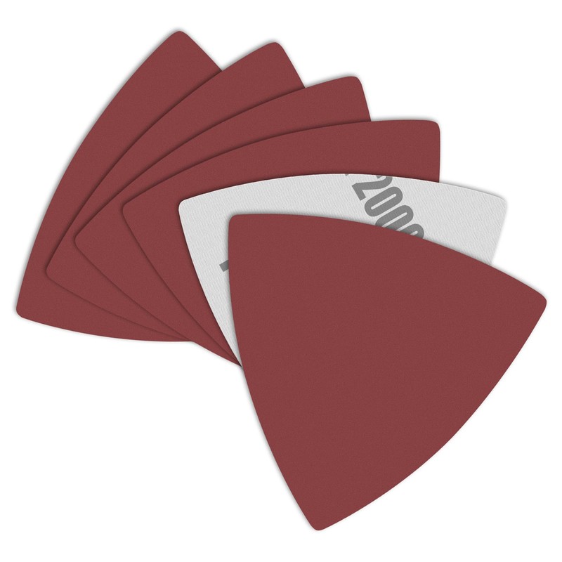 LOUZAGO 120 Pcs 2000 Grit Triangle Sanding Pads, Aluminum Oxide
