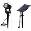 T-SUNUS Solar Garden Spotlight Outdoor, 4-in-1 Solar Spot Lights IP65