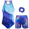 JOYSTREAM Gymnastics Leotards for Girls With Shorts Sparkly Ballet Dance