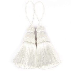 BEL AVENIR Tassel Key Tassel with Loops Handmade Craft Charms DIY Accessories Elegant Soft Making Curtain Home Decoration