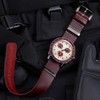 BINLUN Leather Watch Strap One Piece Oiled Leather Strap 18