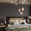 15.7"x354" Extra Wide Dark Grey Peel and Stick Wallpaper Modern