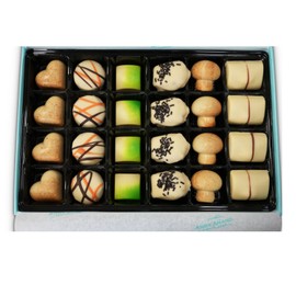 Andy Anand Handcrafted Belgian White Chocolate Truffles - 24-Piece Gift Box