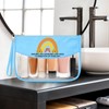 Sazuwu Sunshine Gifts for Women Birthday Blue Makeup Bag Sunflower