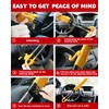 Tevlaphee Steering Wheel Lock - Heavy Duty Antitheft Device and