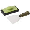 Little Griddle GK540 GK-540 Scraper and Scrubber, Silver/Black/Green