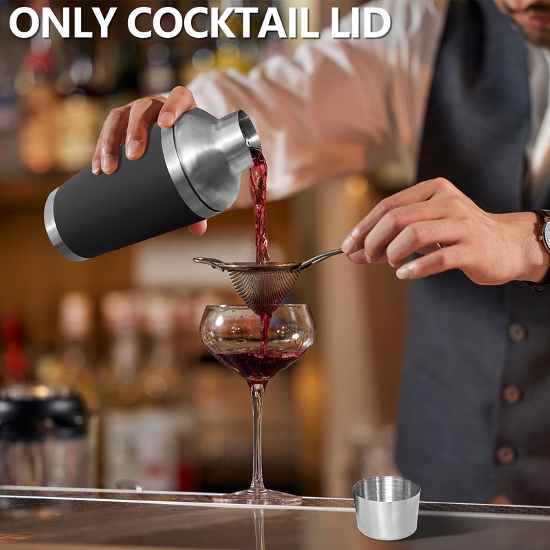 KEUYE Cocktail Shaker Lid Compatible With YETI Rambler 20oz/Tumbler 20oz/16oz