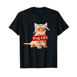 Hug life kitty cat thug gansta kitten kitty funny gangster T-Shirt