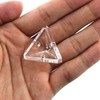 Erpmlyo 12 Piece Acrylic Corner Brackets with Semi-Transparent Screws, Clear