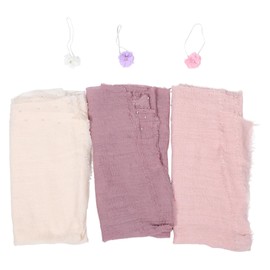 TOVINANNA 1 Set Newborn Photography Props Set Soft Swaddle Wrap with Headbands Lightweight and Portable for Studio Home Milestone Photoshoots