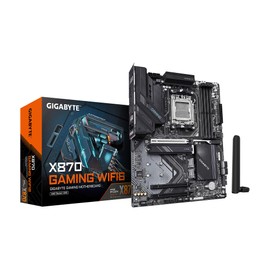 GIGABYTE X870 Gaming WIFI6 AMD AM5 LGA 1718 Motherboard, ATX, DDR5, 3X M.2, PCIe 5.0, USB4, WiFi 6, 2.5GbE LAN, EZ-Latch, 5-Year Warranty (Renewed)