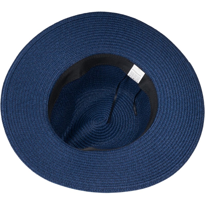 styleBREAKER 04025046 Women's Panama Sun Hat Plain with Fabric Hat