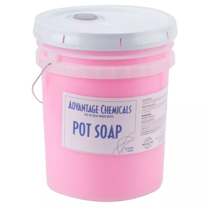 Advantage Chemicals (5 Gallons) Commercial Restaurant Pink Pot and Pan
