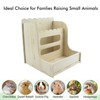 Amonk Wood Guinea Pig Hay Feeder for Cage 7x7x8in Including