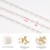 KYUNHOO Dainty Rosary Beaded Chains for Jewelry Making 5 Meters