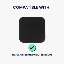 kwmobile Case Compatible with Netgear Nighthawk M1 (MR1100) Case - Case for Mobile WLAN - Router Cover Mobile Hotspot - Wi-Fi Accessories Black