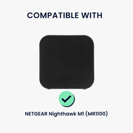 kwmobile Case Compatible with Netgear Nighthawk M1 (MR1100) Case - Case for Mobile WLAN - Router Cover Mobile Hotspot - Wi-Fi Accessories Black