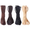 Vaniika Leather Cord, 4 Pcs 5 m x 3 mm