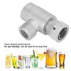 CO2 W21.8‑14 Thread Refill Adapter Connector Integrated Aluminum Soda Maker
