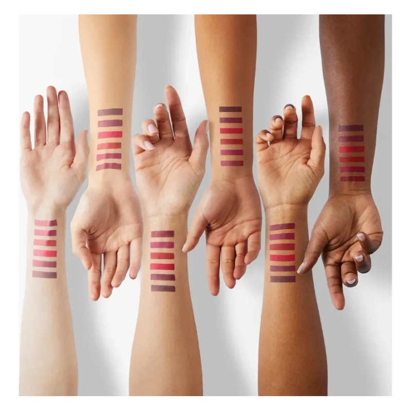 Set De 6 Labiales Lápiz Color Rosa Mate Labial Tornasol