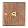 zilitol Retro American Industrial Style Light Switch Socket, Solid Wood