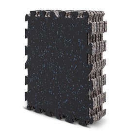 LMRSTOO 0.6” Thick 6 Tiles High Density Rubber Exercise Equipment Mats,Interlocking Puzzle Gym Flooring for Home Gym,Gym,Heavy Equipment mat 19.2" x 19.2''