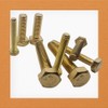M5 x 50mm Solid Brass Hex Bolts Fully Threaded Hexagon