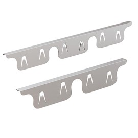 Stainless Steel Stove Gap Covers 13.8~27.5 Inch Retractable, Range Trim Kit Between Stove Top and Counter Heat Resistant & Easy to Clean Oven Gap Filler by BOGDA, Silver
