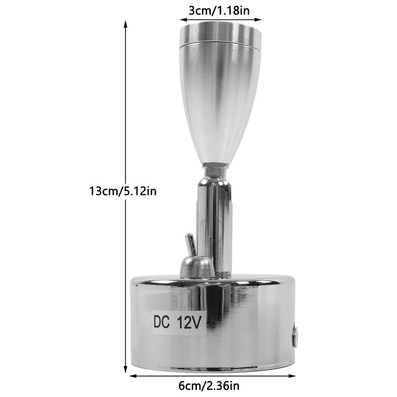 12V 3W LED Small Spotlight Warm White Swivel Reading Lamp