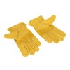 Garden Cowhide Gloves Wear Resistance Full Finger Leather Gloves for
