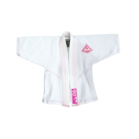 Vulkan Fight Company Brazilian Jiu Jitsu, Limited Edition Baby Girl & Boy BJJ GI, White/Pink, B1
