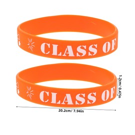 Operitacx 20 Stück 2025 Armbänder Für Mottopartys High-school-armbänder Graduierungsarmbänder Klasse Von 2025 Bands Abschlussarmband Inspirierendes Armband Abschluss Zubehör Kieselgel