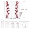 Yookeb Baseball Sports Bathroom Shower Curtain 60W by 71H Inch