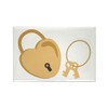 CafePress Heart Lock Magnets Rectangle Magnet, 3"x2" Refrigerator Magnet