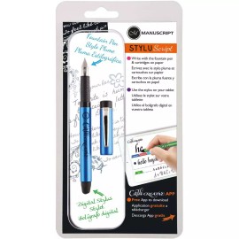 Manuscript Styluscript Fountain Pen Blue - NEW