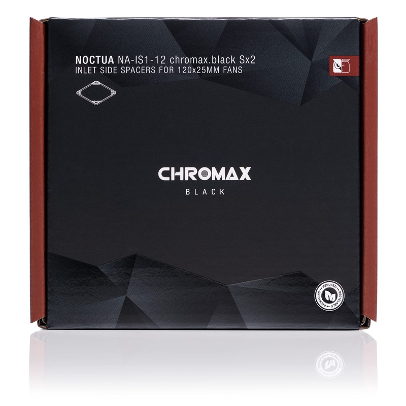 Noctua NA-IS1-12 Sx2 chromax.black, Espaciadores del Lateral de Entrada para