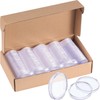 100 Pcs 25 mm Coin Holder Capsules Clear Round Plastic