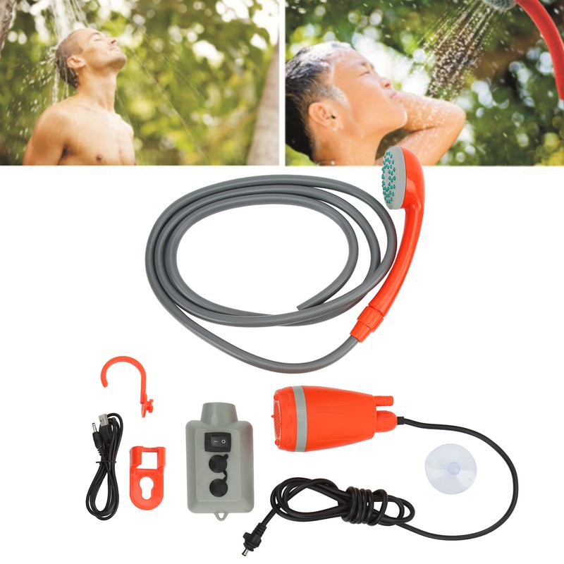 USB Rechargeable Camping Shower Portable Outdoor Shower Universal for RV