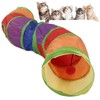 Pet Tunnel Iridescent Foldable Cat STunnel with Interactive Ball and