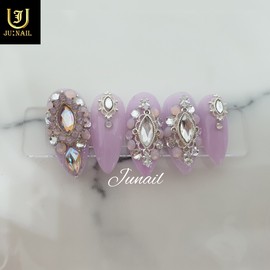 【Rare Item】Nude Pink Nail Tips - Long Almond / 【레어템】누드핑크 네일팁 - 롱아몬드
