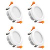 YGS-Tech 3 Inch LED Recessed Lighting Dimmable Downlight, 5W(40W Halogen