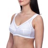 frugue Comfort Wireless Non Wired Support Bra White 42 D