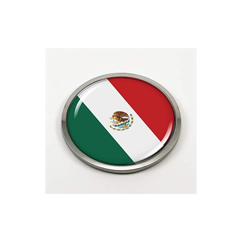 Flag of Mexico | 3D Domed CAR Emblem Badge Sticker