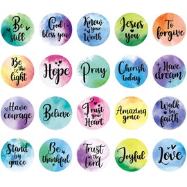 480 Pcs Jesus Stickers Inspirational Bulk Christian Bible Verse Stickers Bible Journaling Decals Religious Classroom Party Supplies Faith Tags for Water Bottle Scrapbook Envelope Adult(Cute Styles)
