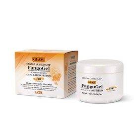 Guam Fangogel F.I.R. Contro la Cellulite Senza Risciacquo Azione Caldo-Freddo con Nanosfere Lipoattive, Caffeina, Mentolo, Giallo, 300