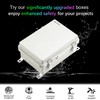 QILIPSU UL94-V0 PC/ABS Alloy Plastic Waterproof Junction Box, 16.4"x12.4"x7.1" IP66