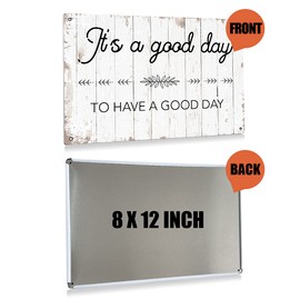 BEASTZHENG It's a Good Day to Have a Good Day Sign Inspirational Metal Tin Sign Wall Bible Verse Art Decor Farmhouse Rustic Sign for Home Living Room Decor Gifts - 8x12 Inch